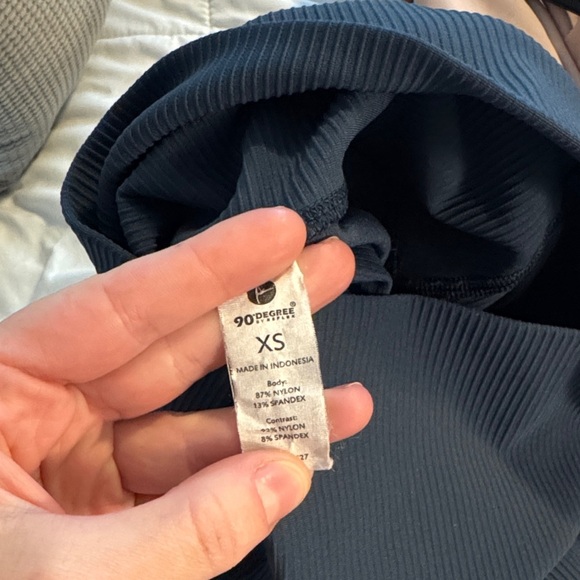 90 Degree By Reflex Dark Blue Bike Shorts - Picture 3 of 3